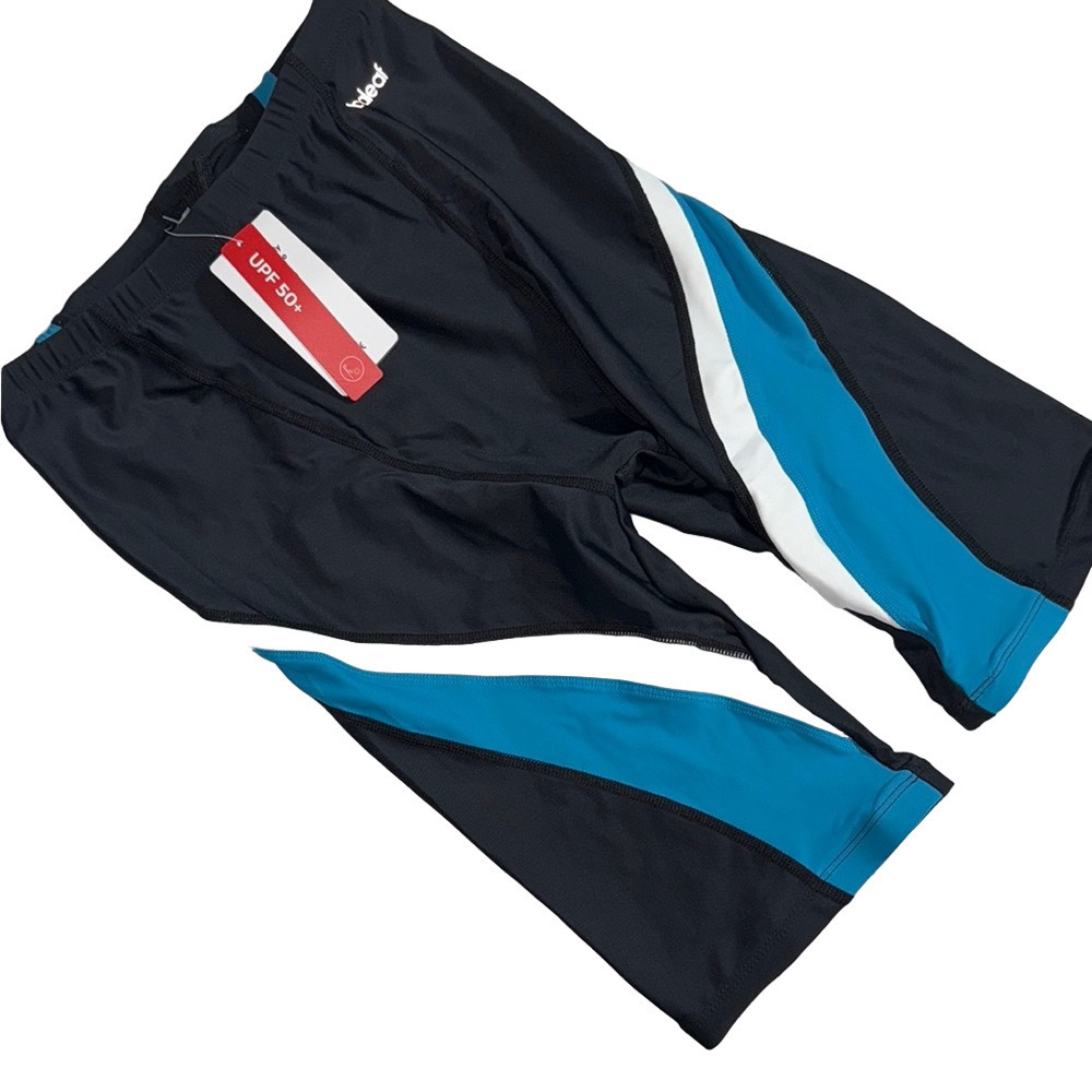 NWT Baleaf Black and Teal Swim Shorts